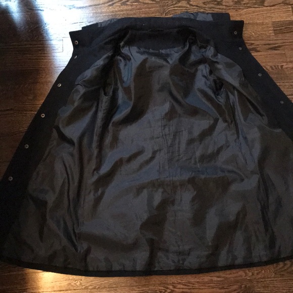 Hooded Toggle Black Pea Coat - Picture 4 of 10